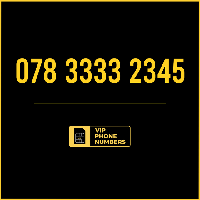 078 3333 2345 - VIP Gold Phone Number