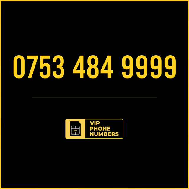 0753 484 9999 - VIP Gold Phone Number 