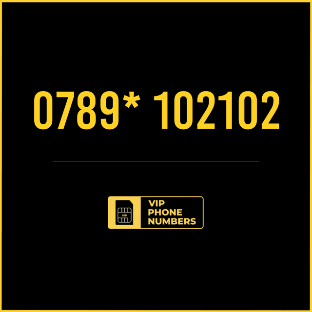 0789* 102102 - VIP Gold Phone Number 
