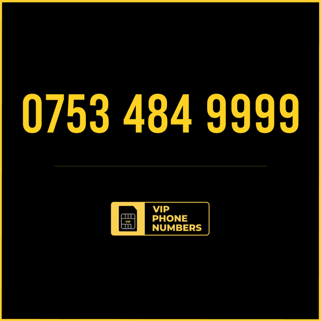 0753 484 9999 - VIP Gold Phone Number 